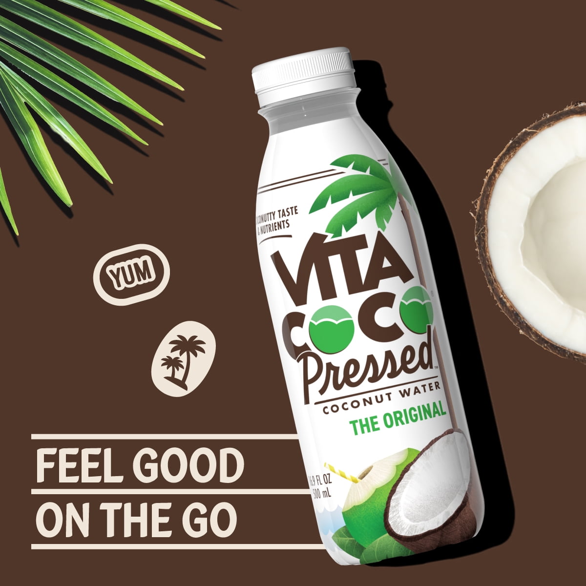 (6 pack) Vita Coco Pressed Coconut Water, Nutrient & Electrolyte Rich, Original, 16.9 fl oz