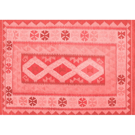 Ahgly Company Indoor Rectangle Oriental Red Traditional Area Rugs, 2' x 3'