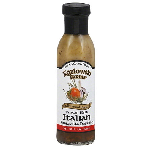 Kozlowski Farms Tuscan Herb Italian Vinaigrette Dressing, 10 oz (Pack of 6)