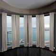 thumbnail image 2 of 3/4" Dia Adjustable 4 Sided Bay Window Curtain Rod 28 to 48" (each side) in Satin Nickel with Ingo Finials,(4Bay-89-5), 2 of 3