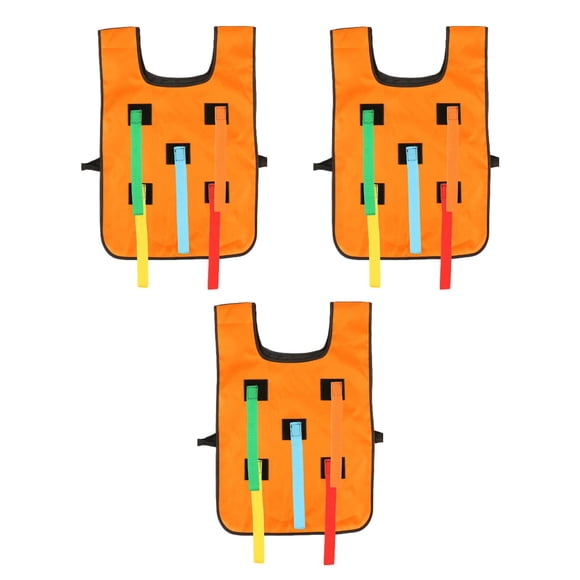 KLKCMS Kids Catching Tail Vest Catches Tail Game for Camping Holiday Family Reunion Orange