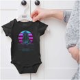 thumbnail image 5 of Vaporwave NASA Space Shuttle Specs Romper Boys or Girls Infant Baby Brisco Brands 6M, 5 of 6