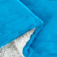 thumbnail image 5 of PiccoCasa Weighted Soft Flannel Fleece Throw Blanket, Twin, Blue White, 5 of 7
