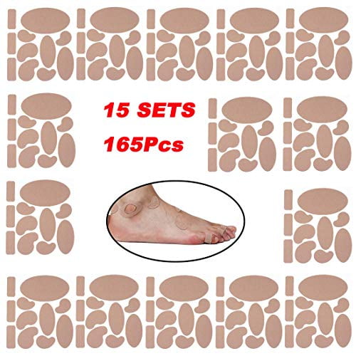 165 Pieces Moleskin for feet blisters Moleskin Tape Antiwear Heels