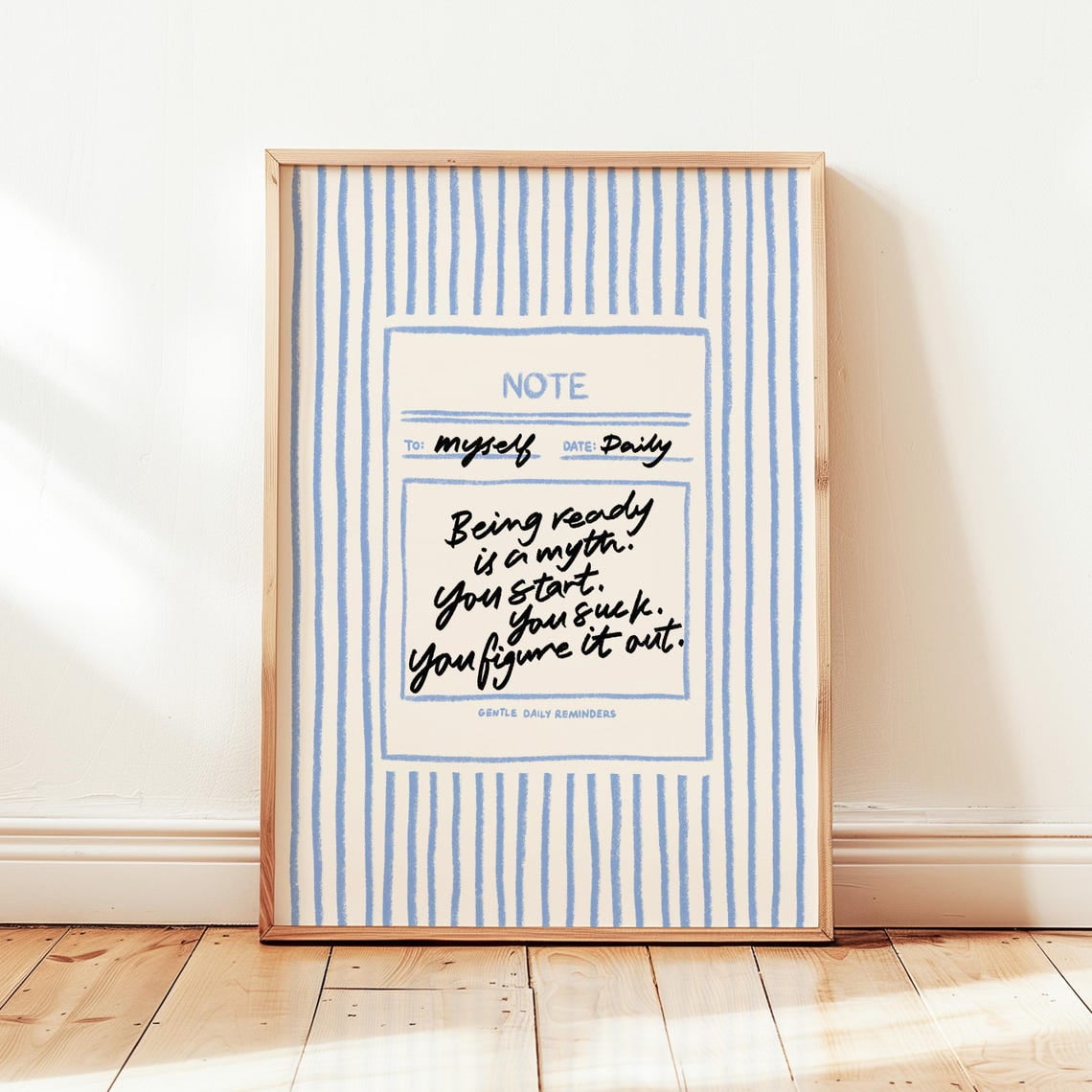 You Figure It Out Minimalist Affirmation Poster Modern Living Room And Office Decor