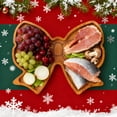 thumbnail image 4 of ACDANC 2026 New Christmas Serving Tray Platter Charcuterie Board Wooden Serving Dish Cutting Board Rustic Farmhouse Table Plate for Cheese Food Fruit Serving Platter 19Cm, 4 of 6