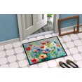 thumbnail image 4 of Carolines Treasures DAC1546MAT 18 x 27 in. Unisex Anemones in Watercolor Doormat, 4 of 5