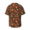thumbnail image 5 of Uemuo Forest Squirrel Pattern Cotton Linen Short Sleeve Shirts,Casual Lightweight Button Down Shirts,Vacation Beach Summer Tops-Medium, 5 of 7