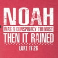 thumbnail image 5 of Wild Bobby Noah Was A Conspiracy Theorist Inspirational/Christian Men Premium Tri Blend Tee, Vintage Red, Medium, 5 of 5