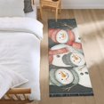 thumbnail image 3 of Yayeee Runner Rug for Bedroom 2'x6' Machine Washable Hallway Non Slip Mat, Snowman Family, 3 of 8