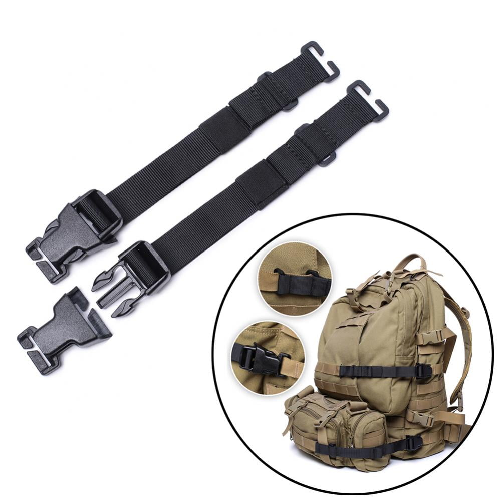 2 PCS Backpack Chest and Backpack Waist Strap Quick Release Buckle 