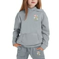 thumbnail image 4 of Girls Outfit Set Cute Cartoon Print Long Sleeve Hooded Sweatsgirt Pants Children Comfy Stylish Fall Winter Outfits, 4 of 4