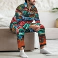 thumbnail image 7 of Goofa Tropical Vacation Essentials for 2-piece Loungewear Set Men’s Sleepwear Set Soft PJs Cozy loungewear Comfy Sleep Set Winter Pajamas-Medium, 7 of 7