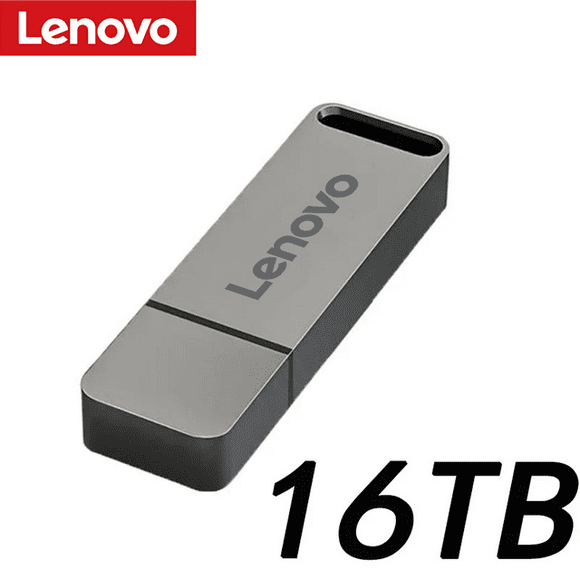 Original USB 3.1 Flash Drive 16TB High-Speed Transfer Pen Drive 2TB Large Capacity Waterproof Storage Devices Computer Grey 16TB