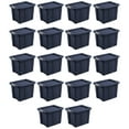 thumbnail image 1 of Sterilite Tuff1 18 Gal Plastic Storage Tote Bin with Lid, Blue (18 Pack), 1 of 9