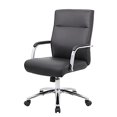 thumbnail image 2 of Boss Chaise de Conférence Exécutive Mid Century Mod Noire, 2 of 5