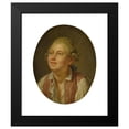 thumbnail image 2 of Pierre Alexandre Wille 12x14 Black Modern Framed Museum Art Print Titled - Portrait of a Young Man, 2 of 5