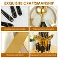 thumbnail image 4 of NUAHRHY 24Pcs Stainless Steel Cutlery Set with Marble Pattern Handles, Tableware Sets with Hanging Holder Flatware 6 Utensils Forks Knives Spoon Set with Organizer, 4 of 8
