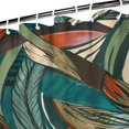 thumbnail image 3 of Rideaux de Douche Art Abstrait Rétro Floral Botanique (4) Doublures de Douche Réutilisables, Simple Rideau de Bain en Polyester, Ensemble de Rideaux de Douche avec Encliquetage, 72x72 Pouces, 3 of 4