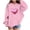 Pink, variant on Lorytime Kid Cute Hoodies for Teen Girls Trendy Long Sleeve Sweatshirts Heart Valentine Pullover with Pocket Pullover