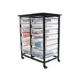 thumbnail image 4 of Luxor MOBILE BIN STORAGE UNIT DOUBLE ROW WITH LARGE AND SMALL CLEAR BINS, 4 of 5