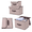 Khaki, variant on 2-Pack Sturdy Storage Bins with Lids, Foldable Fabric Storage Boxes, Reinforced Linen Closet Organizer Bins with Handles for Clothes, Blankets & Toys (Large + Small)