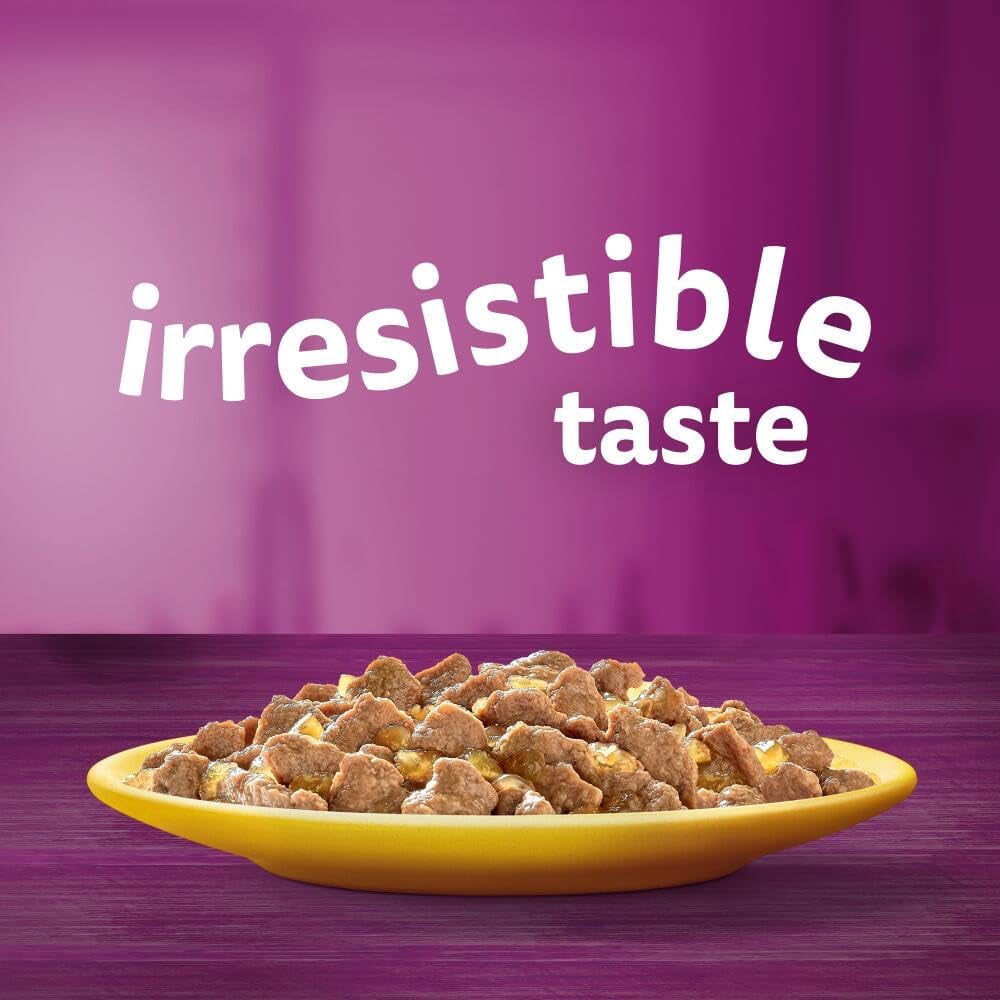 WHISKAS 1+ Cat Pouches Poultry Feasts in Jelly Cat Food 40x85g