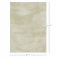 thumbnail image 2 of Mainstays Rabbit Faux Fur Sage Area Rug 5x7, Recommended for Living room, Dining Area, Bedroom, 2 of 8