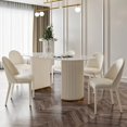thumbnail image 3 of Luxury Modern Dining Room Sets Console Table Gold Oval Living Room Dining Tables White Yemek Masaları Kitchen Furniture TY20XP My Lux Decor Round, 3 of 13