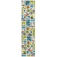 thumbnail image 2 of SAFAVIEH Carousel Kids Roadmap to Home Runner Rug, Green/Gray, 2' x 8', 2 of 10