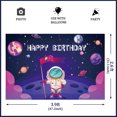 thumbnail image 2 of Space Astronaut Birthday Party Decor, Outer Space Happy Birthday Photography, Astronaut Rocket Backdrop Banner, for Kids Birthday Galaxy Planet Party Photo Booth, 2 of 3