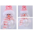 thumbnail image 3 of Set of 3 Christmas Festive Illuminated Snowman Ornaments Christmas Luminous Snowman Ornaments, 3 of 5