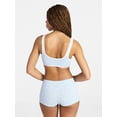 thumbnail image 3 of No Boundaries Seamless Scoop Neck Bralette & Boyshort Set, 2-Piece, Women's XS-XXXL, 3 of 5