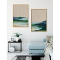thumbnail image 6 of Kate and Laurel Sylvie Lake Huron I and II Neutral Linen Framed Canvas Wall Art Set by Nikita Jariwala, 2 Piece 23x33 Natural, Abstract Nature Landscape Art Set for Wall, 6 of 6