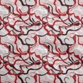 thumbnail image 1 of oneOone Tissu en Coton Cambric Rouge Abstrait Matériel de Robe Tissu Imprimé Tissu au Mètre 42 Pouces de Large, 1 of 5