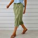 thumbnail image 5 of WILLBEST Pantalones Casuales para Mujer, Pantalones Harén Holgados de Cintura Alta Elástica con Bolsillos, Pantalones Casuales Recortados para Un Estilo y Comodidad Sin Esfuerzo. Chica, 5 of 7
