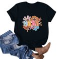 thumbnail image 2 of Blusas de Manga Corta para las Mujeres Divertido Impreso Cuello Redondo Tee, Vintage Humor Gráfico Blusas de Primavera para las Mujeres, 2 of 3
