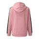 thumbnail image 4 of Mujeres Casual manga larga bolsillo suelto sólido cremallera medio y largo Tops sudaderas con capucha blusa de mujer Fridja bvmnju5795, 4 of 6