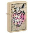 thumbnail image 2 of Zippo Literary Anatomy Flat Sand Pocket Lighter, 2 of 7