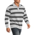 thumbnail image 2 of Men's Vintage Print Casual Button Down Shirt Turndown Collar Long Sleeve Tops Polycotton Solid Color Business Casual Outdoor Travel Outfit Gift for Him | JASKFLY,White XL, 2 of 6