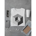 thumbnail image 3 of Vasarely 3d Cube Figure Tee Men's -Image by Shutterstock, 3 of 4