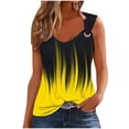 thumbnail image 2 of PNTUTB Summer Women's Fashion Color Blocked Casual Comfortable Round Neck Sleeveless Tops, 2 of 6