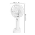 thumbnail image 2 of Mini ventilador portátil de mano de 1200mAh, lindo ventilador con base para viajes al aire libre y Camping, 2 of 6