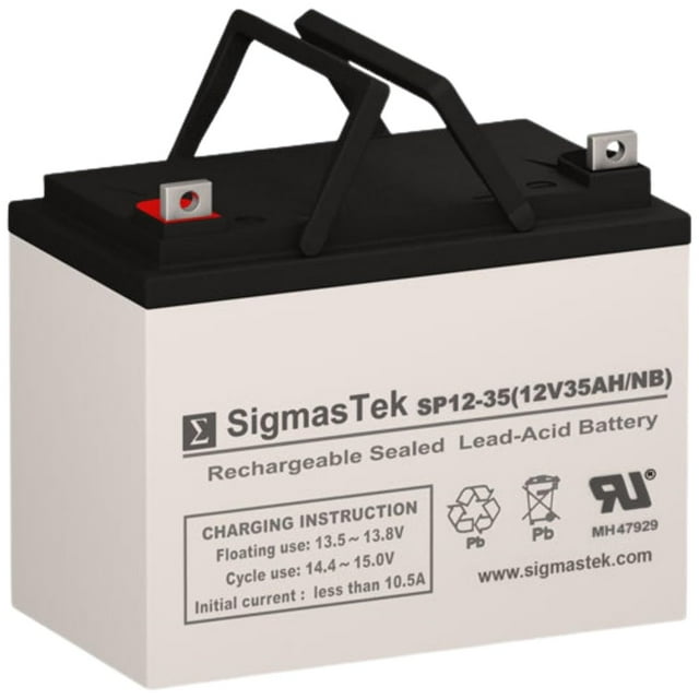 SigmasTek Batterie SLA Authentique 12 Volts 35 AmpH avec Terminaux NB