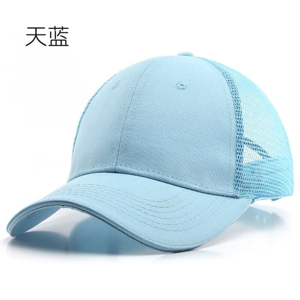 Custom Logo Unnisex Baseball Cap Casaul Outdoor Men Women Mesh Hat Hip Hop Trucker Hat Sun Protection Golf Cap Sorority Dad HatPrint logo&Adult size(56-58cm) Gao Jinjia LED