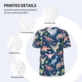 thumbnail image 5 of Rocae Dinosaur for Breathable Men's Baseball T-Shirt Fashionable Casual Baseball Jersey, Moisture-wicking Sportswear Medium, 5 of 9