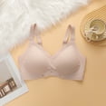 thumbnail image 7 of Alun Womens Wireless Jelly Bras Plus Size Seamless Smoothing Thin Padding T-Shirt Bra with Heart-Shaped Hollow Design Full Coverage Push up Soft Comfort Everyday Bralettes Pink XXL, 7 of 7