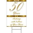 thumbnail image 2 of Partypro 50 Years Classy Gold Yard Sign (Each), 2 of 3