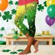 thumbnail image 2 of Leggings Del Día de San Patricio Unisex Impresión Tight Yoga 3/4 Pantalones Moda Casual Traje de Pantalones de Mujer, 2 of 5
