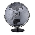 thumbnail image 2 of 21" Black And Silver Modern Polyresin Globe, 2 of 3
